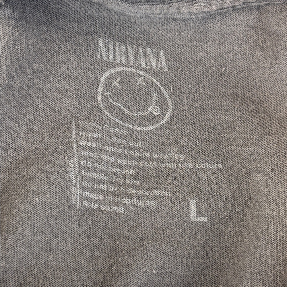 NIRVANA In Utero Graphic T-Shirt Gray Size Large - Picture 3 of 3